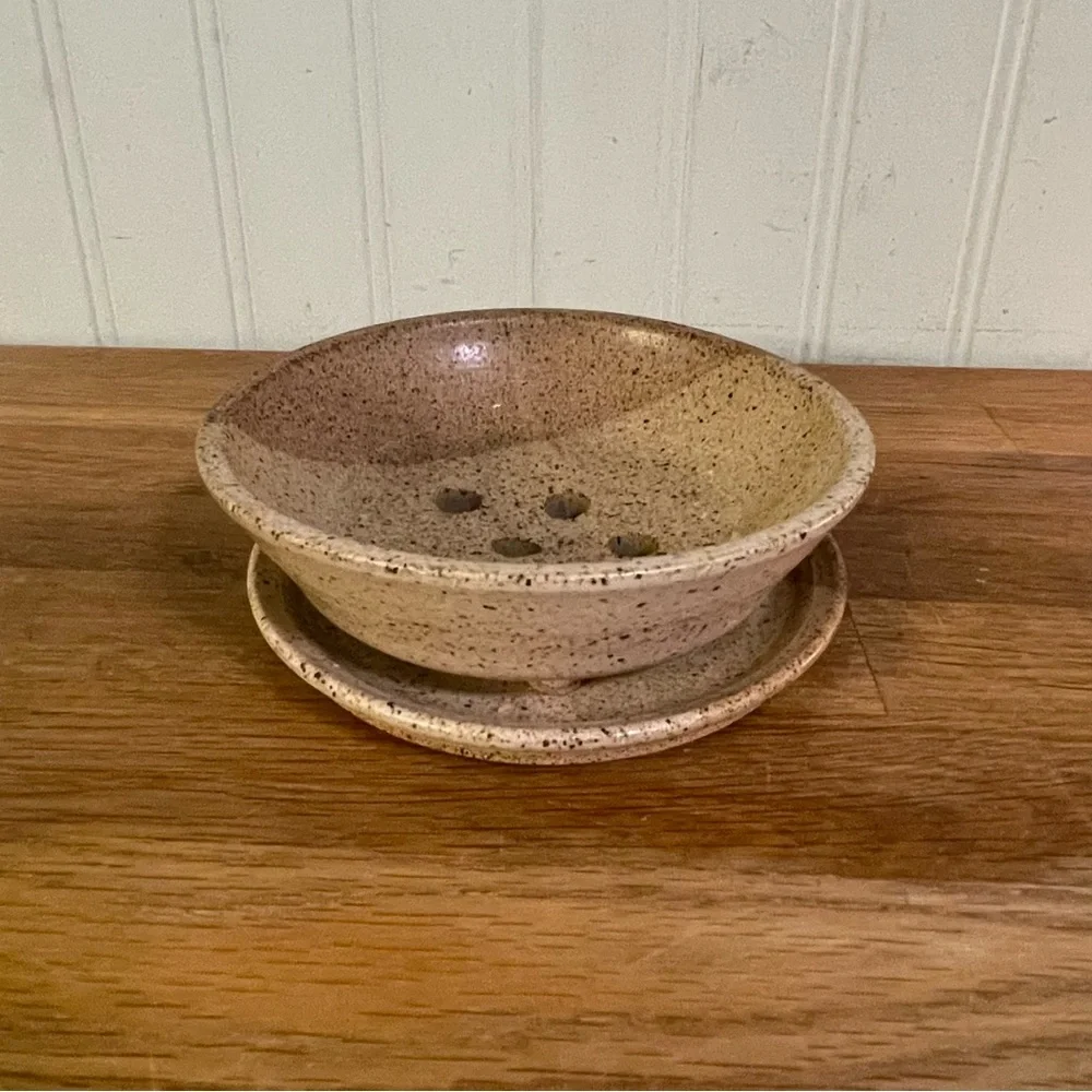 Cedar Creek Craftworks Stoneware Soap Dish Set